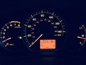 car, miles, low mileage, new car, dashboard, speedometer, car wallpapers, speed, odometer, fuel, rev counter, revs, 0-60, 0 mph, blue car